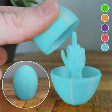 Load image into Gallery viewer, Funny 3D Printed Middle Finger Egg