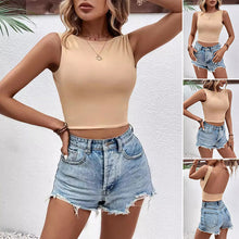 Load image into Gallery viewer, Sexy ermeløs crop-topp for kvinner