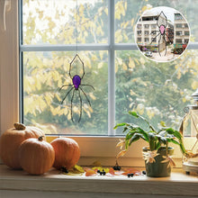 Load image into Gallery viewer, Spider Stained Glass Suncatcher