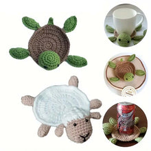 Load image into Gallery viewer, Potholder Hand Knitted Mug Coaster