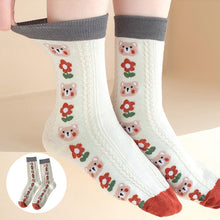 Load image into Gallery viewer, 3D Textured Floral Socks