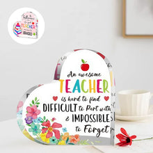 Load image into Gallery viewer, Heart Shaped Acrylic Decoration