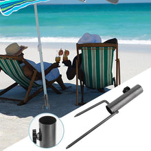 Load image into Gallery viewer, Heavy-Duty Adjustable Spiral Ground Anchor Umbrella Holder