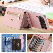Load image into Gallery viewer, Crossbody Wallet Case of Women for Samsung Galaxy Z Flip3 5G/ Flip4