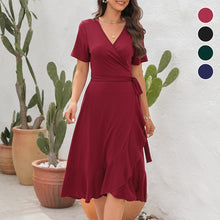 Load image into Gallery viewer, V-Neck High Waist Dress