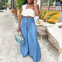 Load image into Gallery viewer, Wide-leg High-waisted Jeans