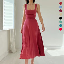 Load image into Gallery viewer, New Women's Thick Straps Midi Dress