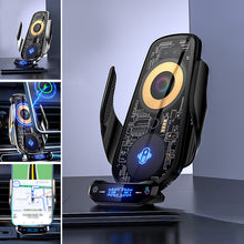 Load image into Gallery viewer, Wireless Charging Car Mute Mobile Phone Navigation Industrial Style Bracket