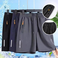 Load image into Gallery viewer, Loose Fit Athletic Shorts with Zipper Pockets
