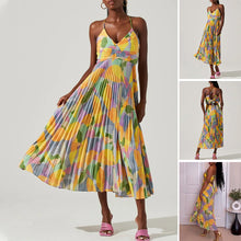 Load image into Gallery viewer, Casual Pleated Print Dress