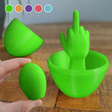 Load image into Gallery viewer, Funny 3D Printed Middle Finger Egg