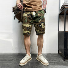 Load image into Gallery viewer, Men's Drawstring Elastic Waist Shorts