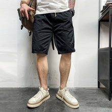 Load image into Gallery viewer, Men's Drawstring Elastic Waist Shorts