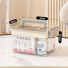 Load image into Gallery viewer, Clear Medicine Storage Box with Handle