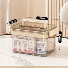 Load image into Gallery viewer, Clear Medicine Storage Box with Handle