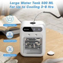 Load image into Gallery viewer, Portable 3-In-1 Cooling Fan with 2-Speed Mist