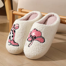 Load image into Gallery viewer, Cartoon Print Plush Slippers