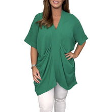 Load image into Gallery viewer, Women's V Neck Draped Top