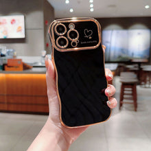 Load image into Gallery viewer, Cute Wave Shape With Love Heart Raised Camera Protection Phone Case