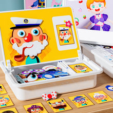 Load image into Gallery viewer, Magnetisk puslespill med byggeklosser for læring