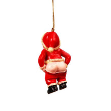 Load image into Gallery viewer, Playful Butt Santa Ornaments