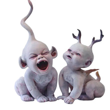 Load image into Gallery viewer, Scary Ghost Doll Resin Statue Ornament