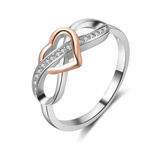 Load image into Gallery viewer, Rose Gold Infinity Heart Ring