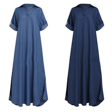 Load image into Gallery viewer, Women's Plain Denim Dress