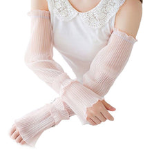Load image into Gallery viewer, Women's Sunscreen Driving Lace Ice Sleeves