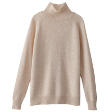 Load image into Gallery viewer, Women's Solid Turtleneck Knit Sweater