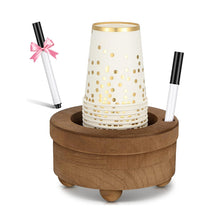 Load image into Gallery viewer, Wooden Cup Holder with Marker Slot