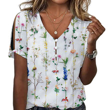 Load image into Gallery viewer, Casual Floral Print Blouse