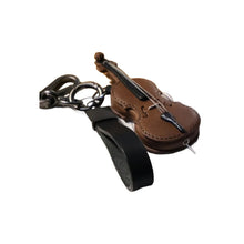 Load image into Gallery viewer, Crafted Leather Violin &amp; Cello Keychain