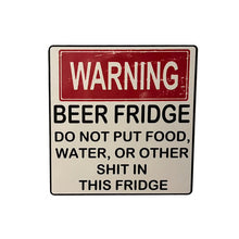 Load image into Gallery viewer, Funny Beer Fridge Vintage Sticker Sign