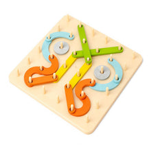 Load image into Gallery viewer, Montessori Pegboard Puzzle