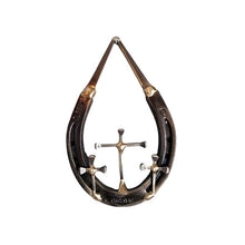 Load image into Gallery viewer, Horseshoe Nail Cross Wall Decoration