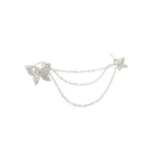 Load image into Gallery viewer, Butterfly Tassel Ear Clips