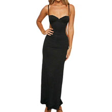 Load image into Gallery viewer, Casual Solid Color Hollow Sling Dress