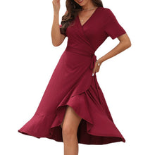 Load image into Gallery viewer, V-Neck High Waist Dress