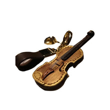 Load image into Gallery viewer, Crafted Leather Violin &amp; Cello Keychain
