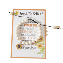 Load image into Gallery viewer, Sunflower Back to School Bracelet