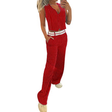 Load image into Gallery viewer, Sleeveless Striped Business Two-Piece Suit