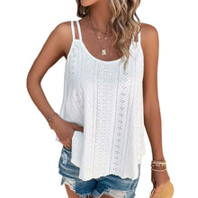 Load image into Gallery viewer, Solid Eyelet Embroidery Cami Top