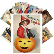 Load image into Gallery viewer, Vintage Halloween Postcard ( 24 pcs )