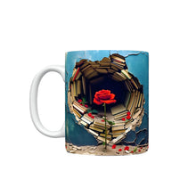 Load image into Gallery viewer, 3D Effect Bookshelf Coffee Mug