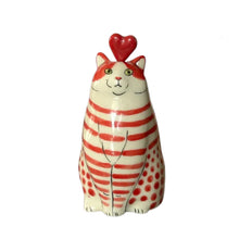 Load image into Gallery viewer, Polka Dot Cat Vase