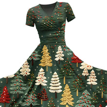 Load image into Gallery viewer, Women's Christmas Tree Print Design Maxi Dress