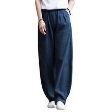 Load image into Gallery viewer, Casual Cotton Hemp Trousers