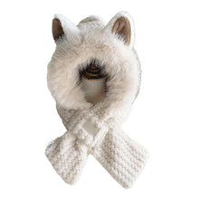 Load image into Gallery viewer, Cute Fox Ears 2-in-1 Hat and Scarf