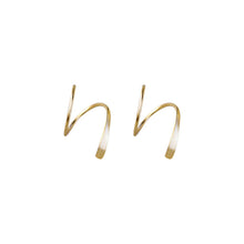 Load image into Gallery viewer, Spiral Hoop Twist Earrings